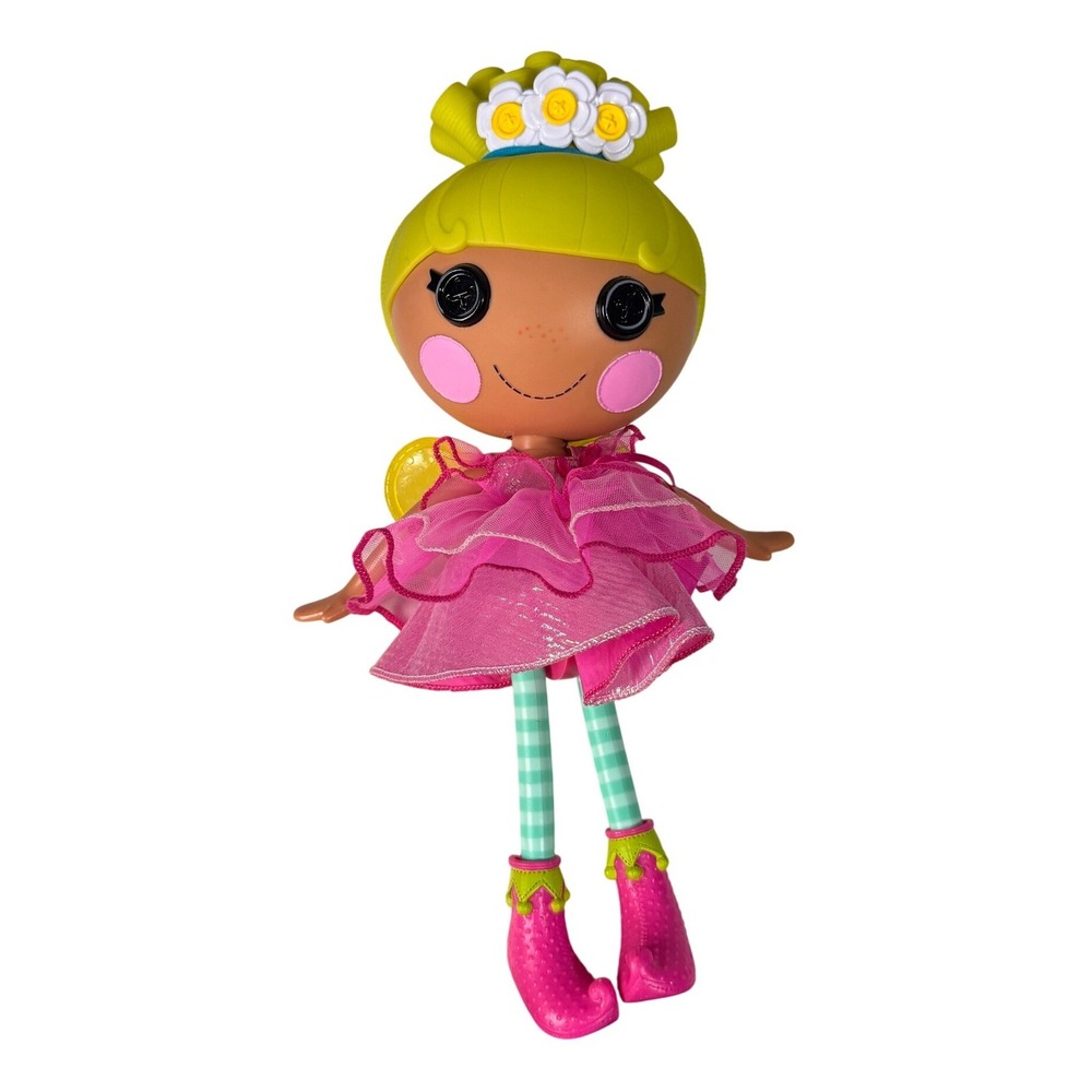 Lalaloopsy Pix E. Flutters Doll Pink Fairy Dress Yellow Hair MGA Entertainment